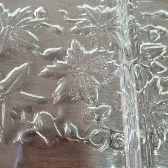 Princess House Fantasia Rectangular 3 Part Dish 12.5" handled relish tray #534 - Picture 6 of 10